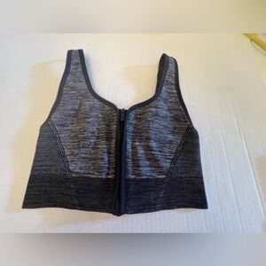 ALL IN MOTION WOMEN’S HIGH SUPPORT ZIP FRONT SPORTS BRALETTE   SIZE LARGE. BLACK